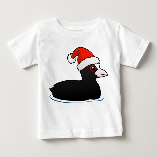 Santa Eurasian Coot Baby T-shirt (Vorderseite)
