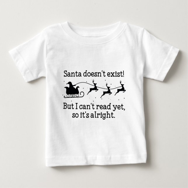 Santa existiert nicht! baby t-shirt (Vorderseite)