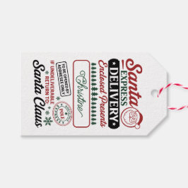 Santa Express Lieferung Geschenkanhänger