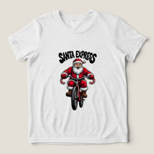 Santa Express – Magisches Weihnachts-T-Shirt-Desig Tri-Blend Shirt