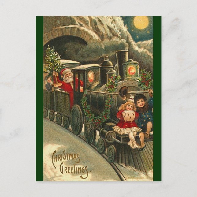 Santa Express Postcard - Weihnachten Postkarte (Vorderseite)