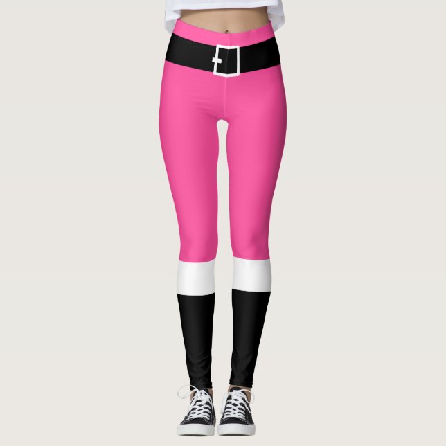 Santa Extravagant Pants Hot Pink Leggings (Vorderseite)