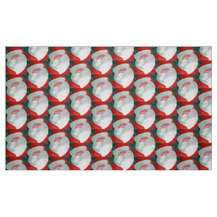 Santa Face Fabric Stoff