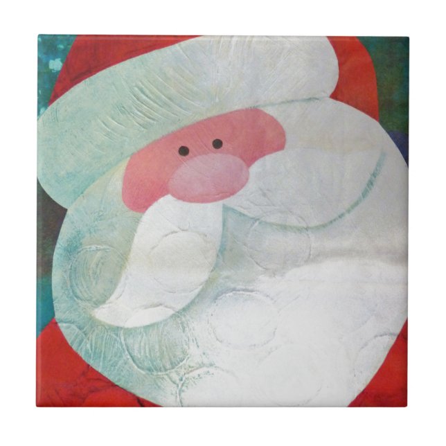Santa Face Fliese (Vorderseite)