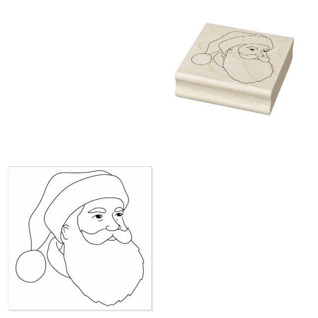 Santa Face Gummistempel (Stempel)