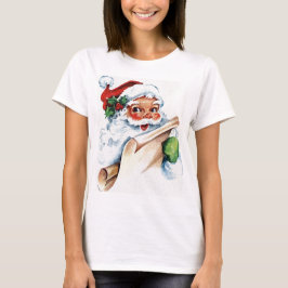Santa Face Watercolor Frauenarmband T-Shirt