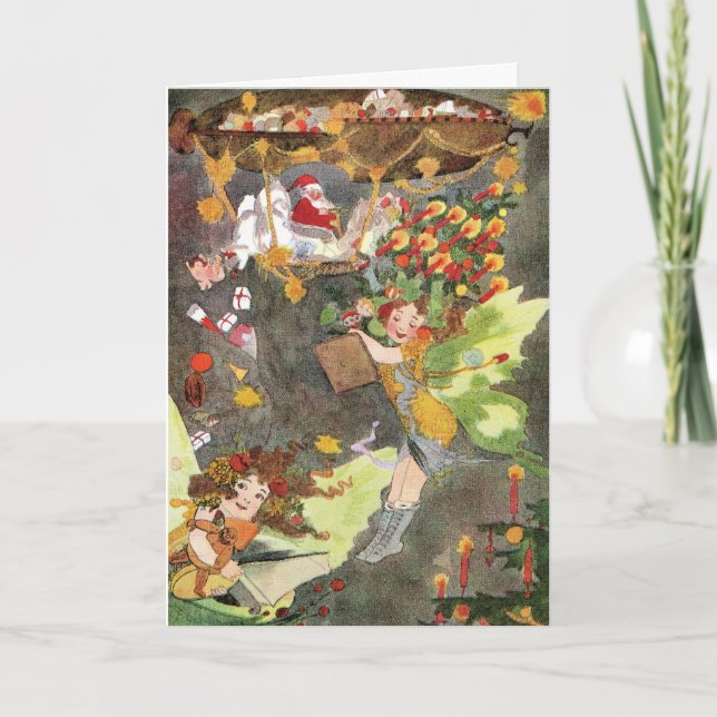 SANTA & FAIRIES Air Ship Blimp Weihnachten (Vorderseite)