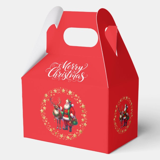 Santa Favor Geschenkbox Geschenkschachtel (Vorderseite)