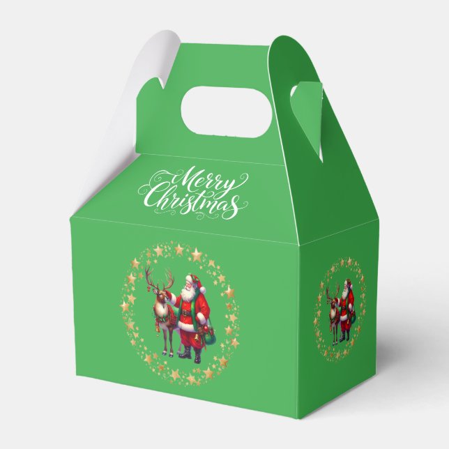 Santa Favor Geschenkbox Geschenkschachtel (Vorderseite)