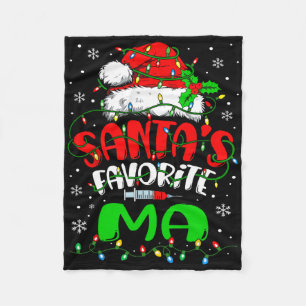Santa Favorite Medical Istant Christmas Ma Fleecedecke