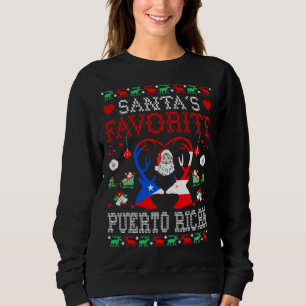 Santa Favorite Puerto Rican Weihnachtsgeschenk Ugl Sweatshirt