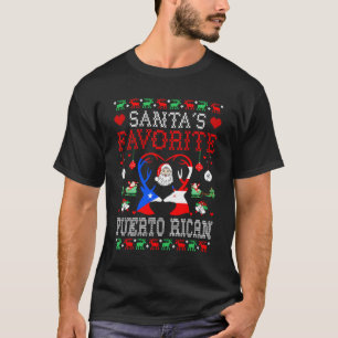 Santa Favorite Puerto Rican Weihnachtsgeschenk Ugl T-Shirt