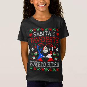 Santa Favorite Puerto Rican Weihnachtsgeschenk Ugl T-Shirt