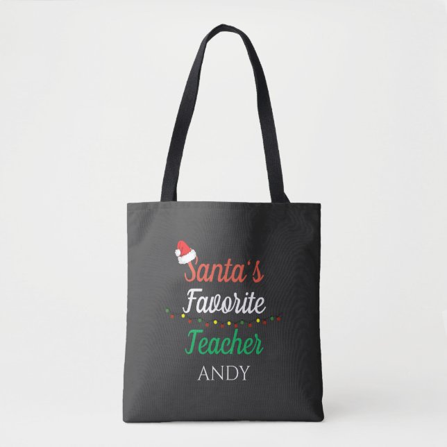 Santa Favorite Teacher Frohe Weihnachtslehrer (Vorderseite)