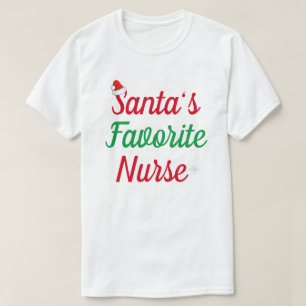 Santa Favorites Nurse Christmas Nurse Student Gesc T-Shirt