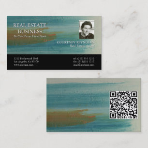 Santa Fe Abstract Art Makler QR Code Visitenkarte