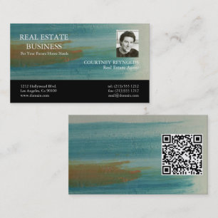 Santa Fe Abstract Art Makler QR Code Visitenkarte