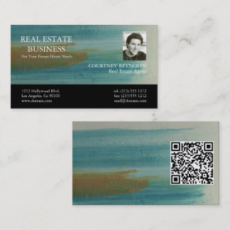 Santa Fe Abstract Art Makler QR Code Visitenkarte