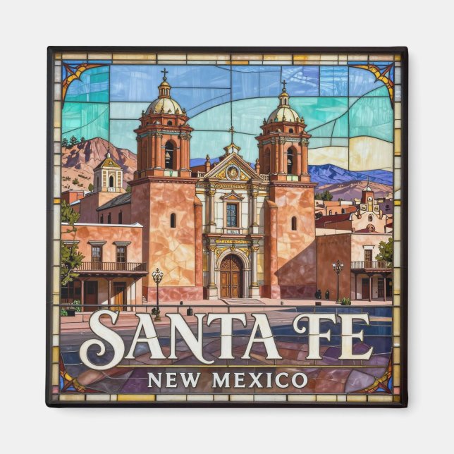 Santa-Fe-Adobe-Architektur 🏜️ Magnet (Vorne)
