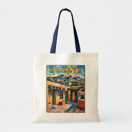 Santa Fe Adobe Homes Van Gogh Starry Night Style Tragetasche