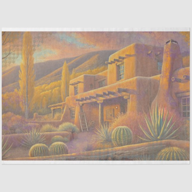 Santa Fe Gold Seidenpapier (Vorderseite)