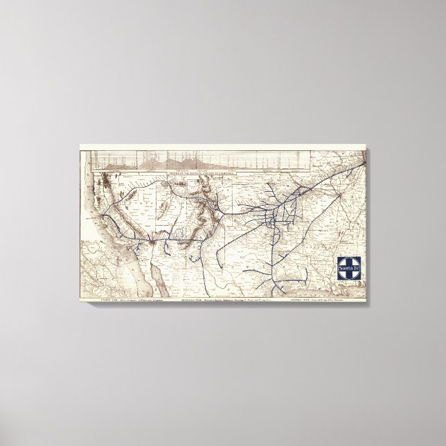 Santa Fe Leinwanddruck (Vorderseite)