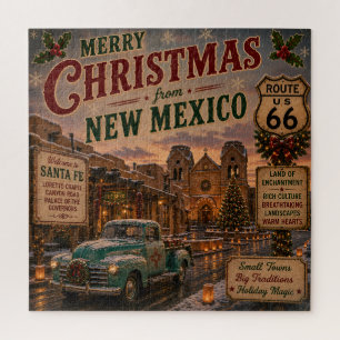 Santa Fe Mother Road Weihnachtsnacht Puzzle