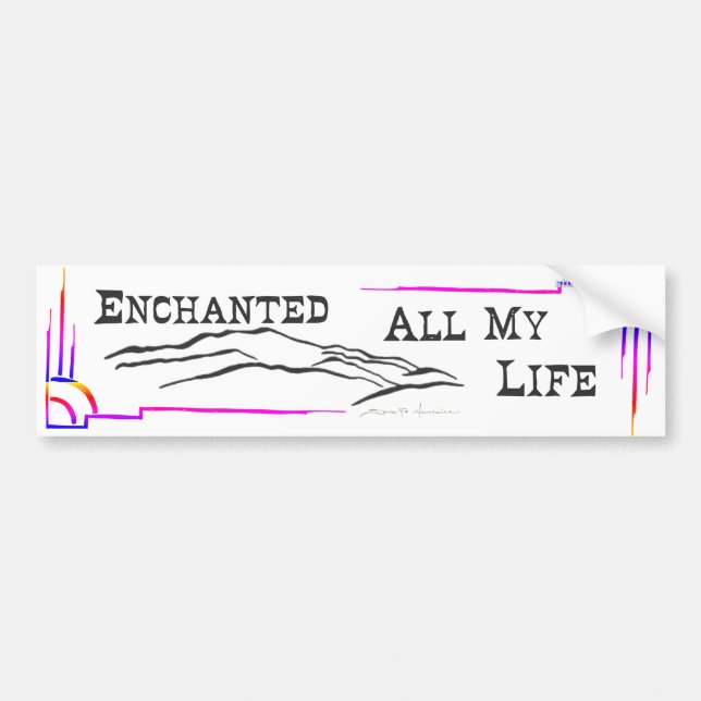 SANTA FE MTNS BUMPER STICKER studio miiri Autoaufkleber (Vorne)