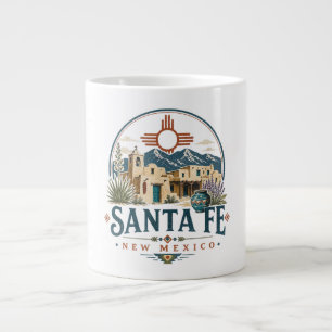 Santa Fe New Mexico Adobe-Architektur Südwesten Jumbo-Tasse
