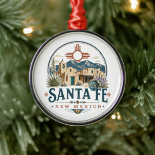 Santa Fe New Mexico Adobe-Architektur Südwesten Ornament Aus Metall
