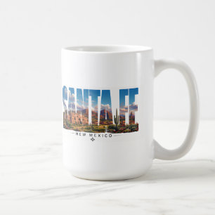 Santa Fe New Mexico Adobe Mountain Reise Kaffeetasse