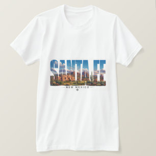 Santa Fe New Mexico Adobe Mountain Reise T-Shirt