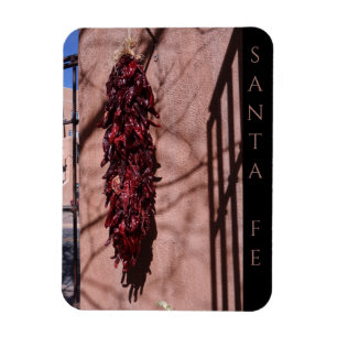 Santa Fe New Mexico Chili Ristras Landschaft Magnet