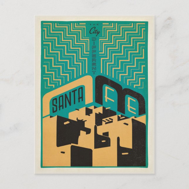 Santa Fe, New Mexico | Der Stadtunterschied Postkarte (Vorderseite)