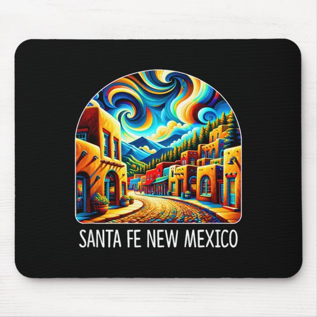 Santa Fe New Mexico - Expressionism Art -  Mousepad (Vorne)