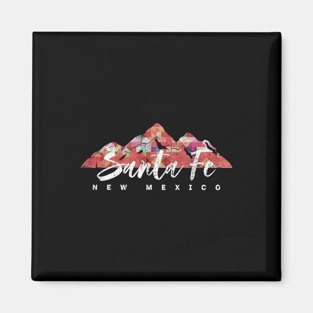 Santa Fe New Mexico Family Travel Hiking Camping S Magnet (Vorne)