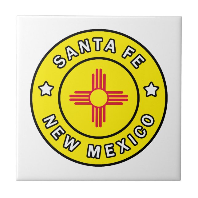 Santa Fe New Mexico Fliese (Vorderseite)