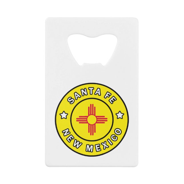 Santa Fe New Mexico Geldbeutel Flaschenöffner (Vorderseite)
