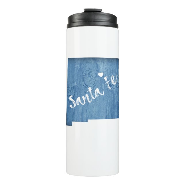 Santa Fe New Mexico Holzkörner Thermosbecher (Vorderseite)