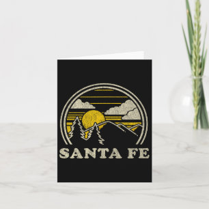 Santa Fe New Mexico Nm T Shirt Vintages Wandern Mo Karte