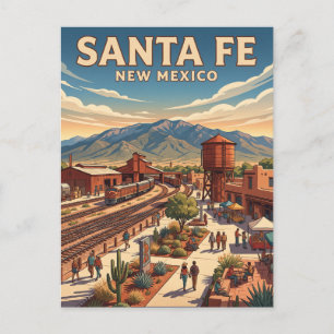 Santa Fe New Mexico Postkarte