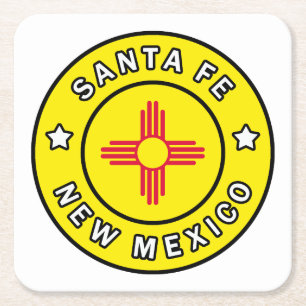 Santa Fe New Mexico Rechteckiger Pappuntersetzer
