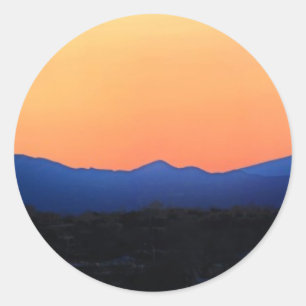 Santa Fe New Mexico Runder Aufkleber