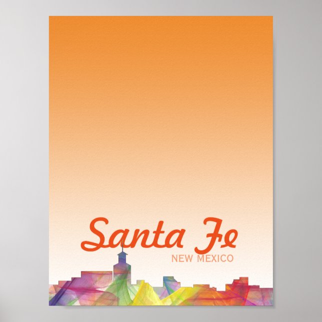 SANTA FE, NEW MEXICO SKYLINE WB1 POSTER (Vorne)