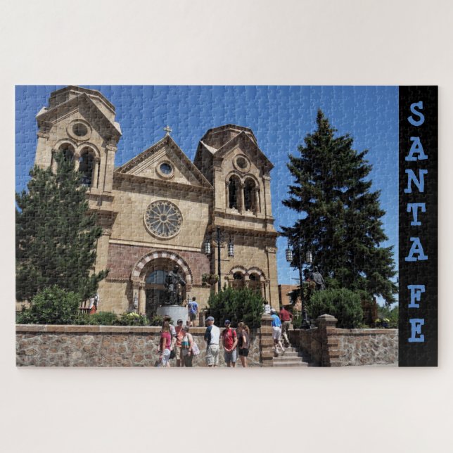 Santa Fe New Mexico St Francis Kathedrale Landscha Puzzle (Horizontal)