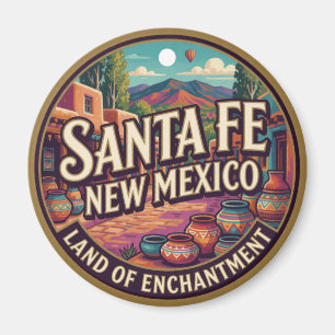 Santa Fe New Mexico Südwestliche Reiseerinnerung Magnet