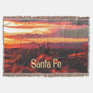 Santa Fe New Mexico Sun Set Decke