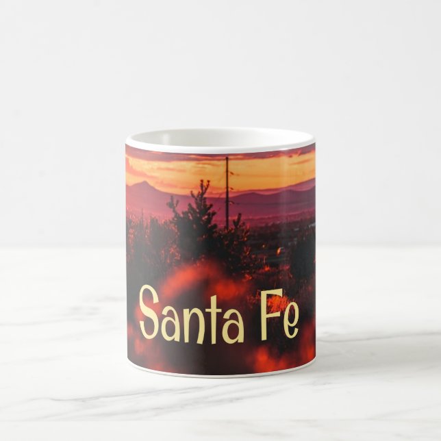 Santa Fe New Mexico Sun Set Kaffeetasse (Mittel)