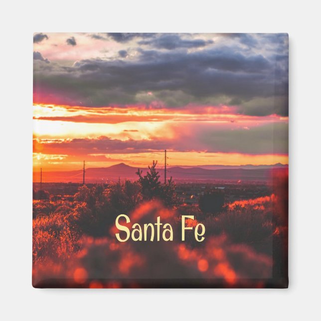Santa Fe New Mexico Sun Set Magnet (Vorne)