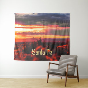 Santa Fe New Mexico Sun Set Wandteppich